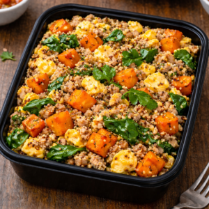 Turkey Breakfast Protein Bowl