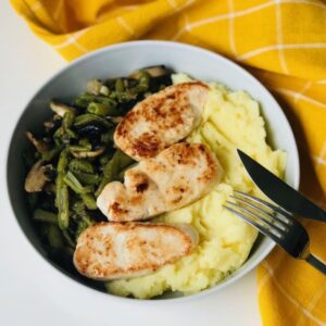 Turkey, Mashed Potatoes and Veggies