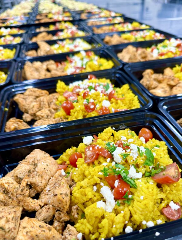 Yellow Rice and Mediterranean Chicken