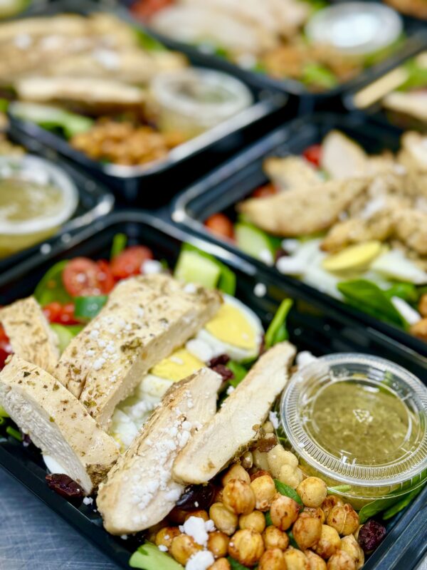 Chicken Cobb Salad with Roasted Chickpeas
