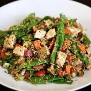 Quinoa Stir-Fry with Vegetables and Chicken