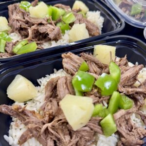 Hawaiian Shredded Beef with Peppers and Pineapple