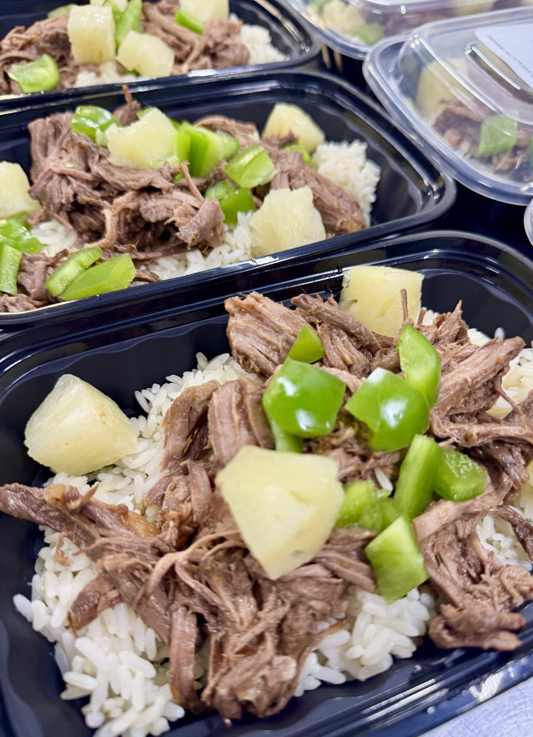 Hawaiian Shredded Beef with Peppers and Pineapple