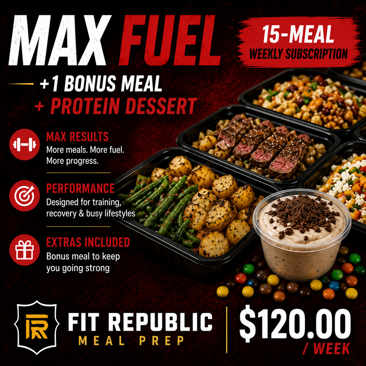 Max Fuel - 15 Meals Per Week