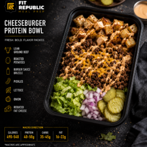 Cheeseburger Protein Bowl